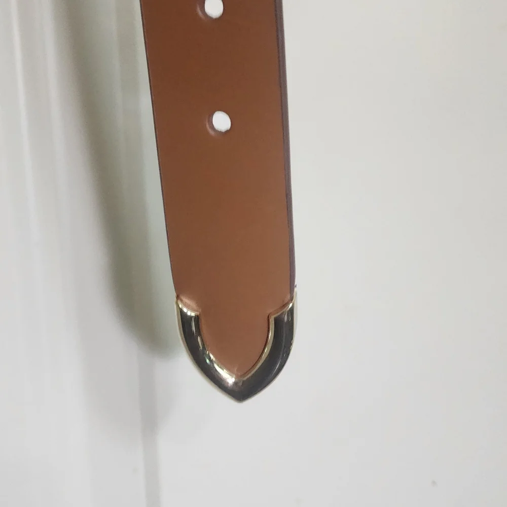 Cole Haan‎ Tan Leather Belt with Silver Buckle